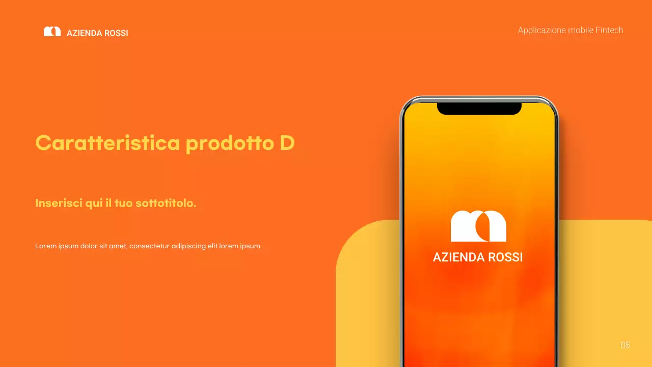 promozione fintech moderna arancione