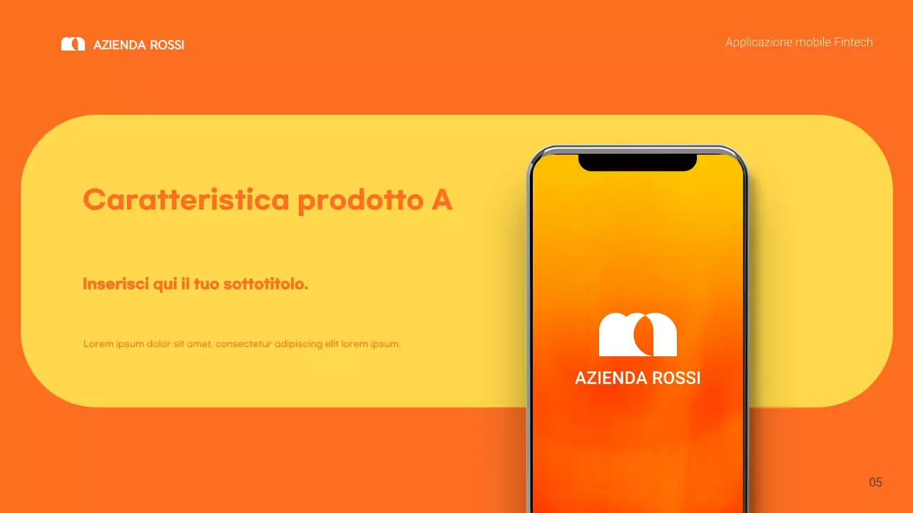promozione fintech moderna arancione