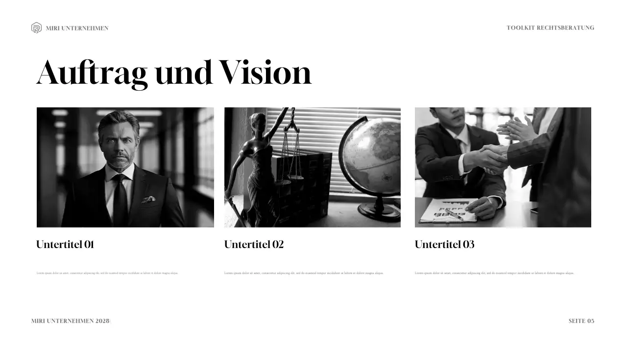 Navy and Gold Modern Legal Consulting Toolkit Präsentation