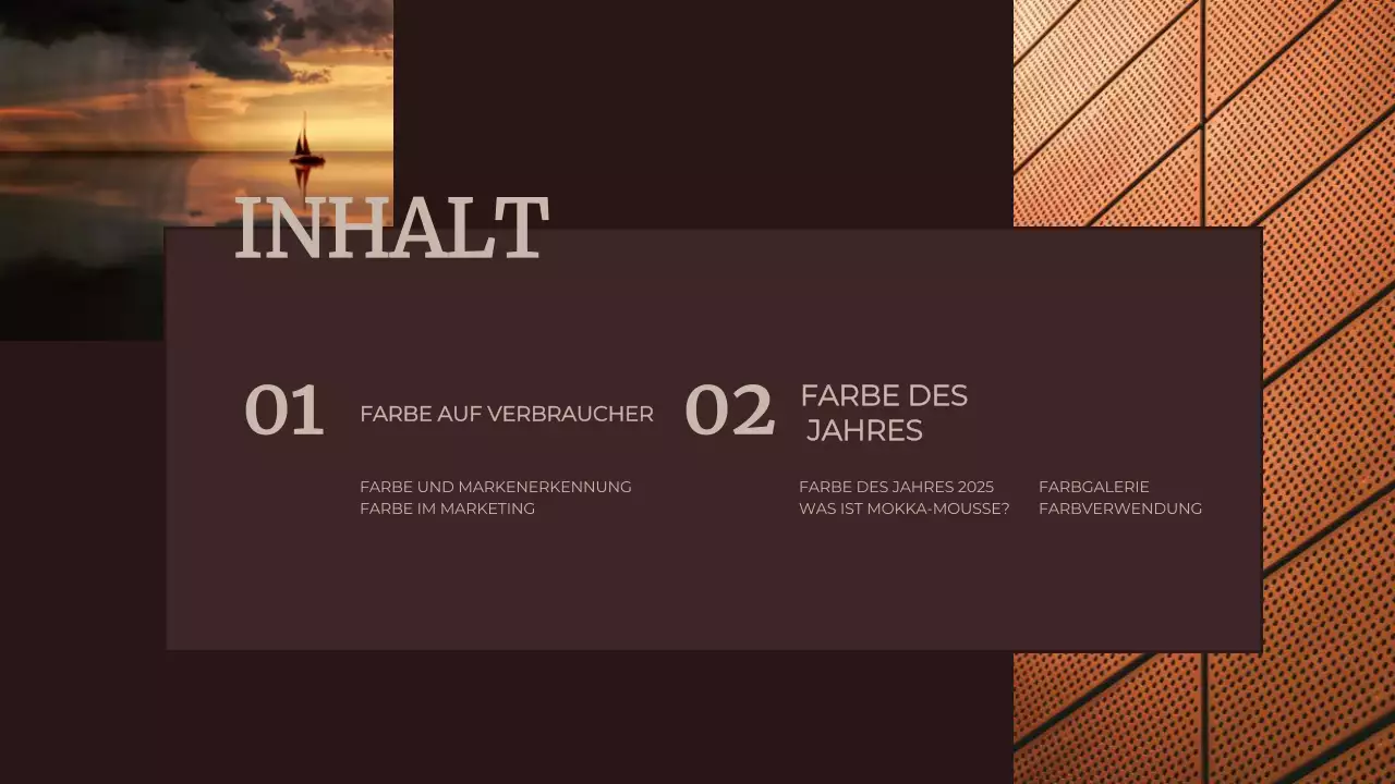 Braun Abstrakte Farbe des Jahres