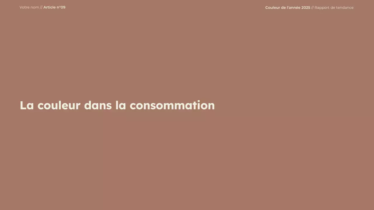 Présentation moderne et minimaliste de la couleur de l'année