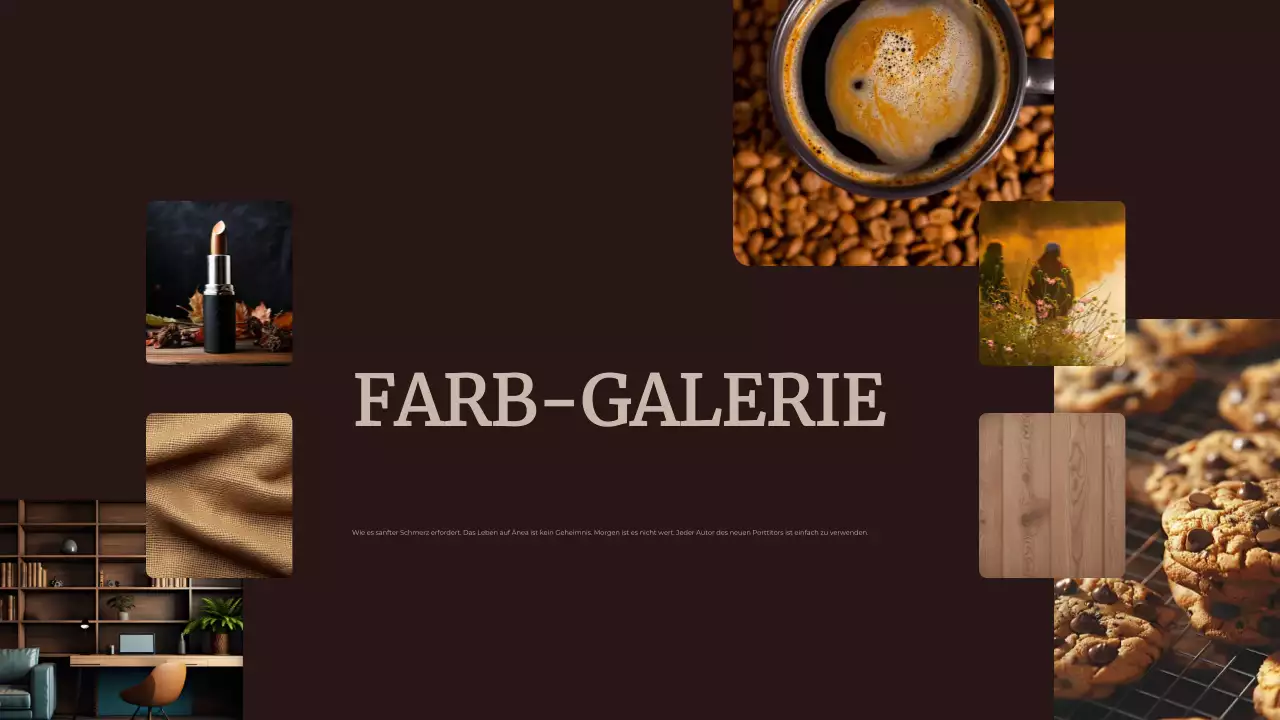 Braun Abstrakte Farbe des Jahres