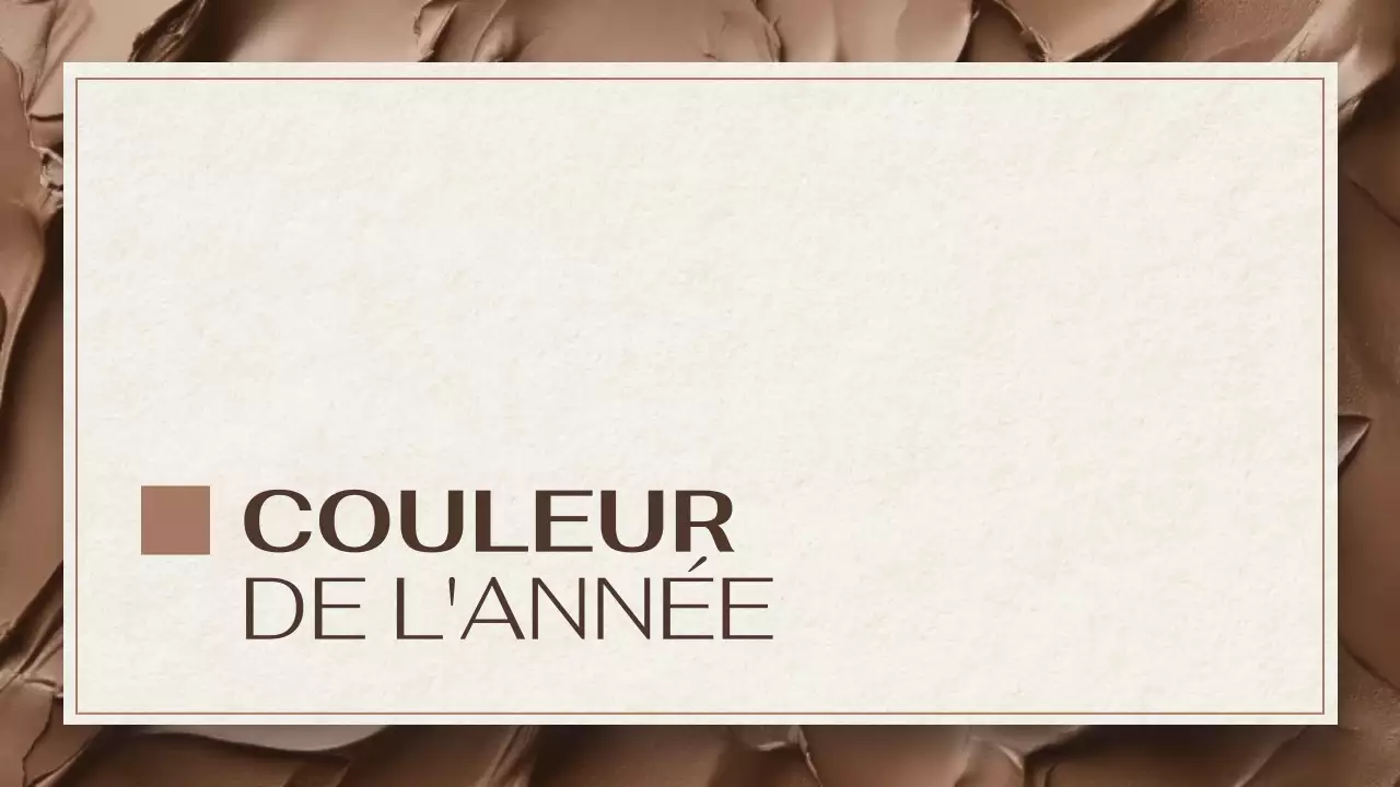 rapport sur les tendances des couleurs modernes marron et beige présentation du document