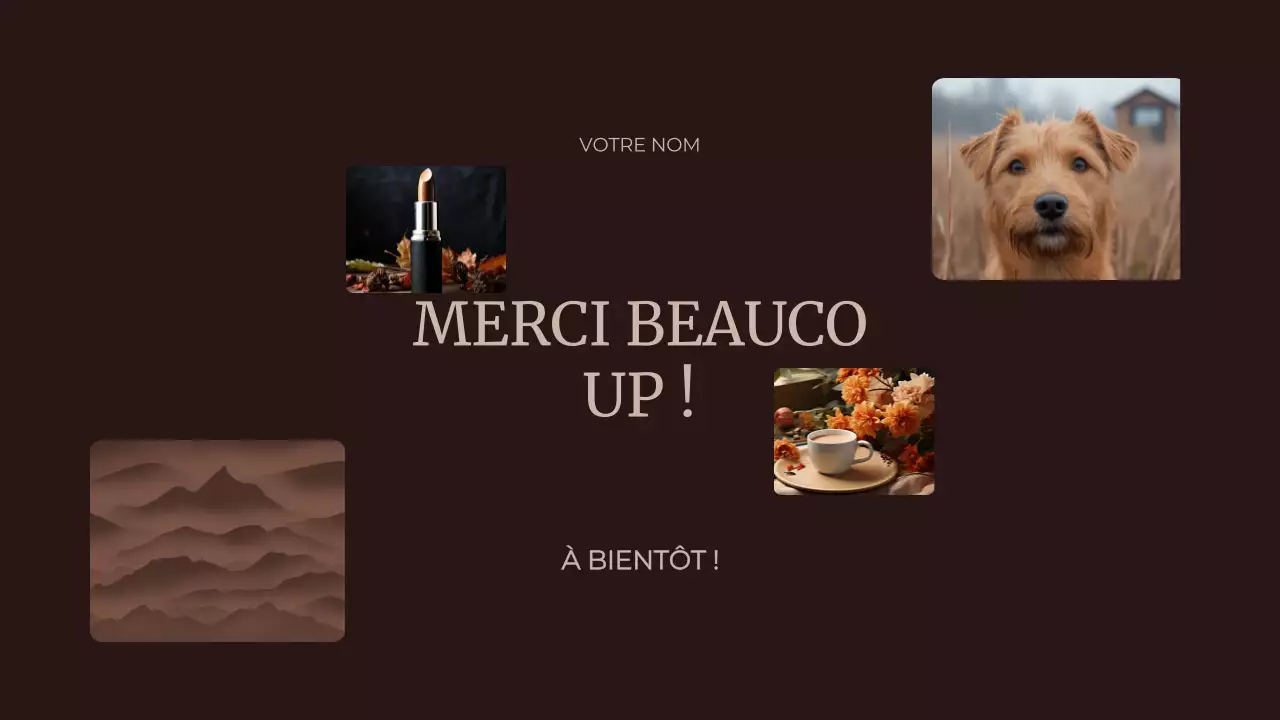 Marron Couleur abstraite de l'année