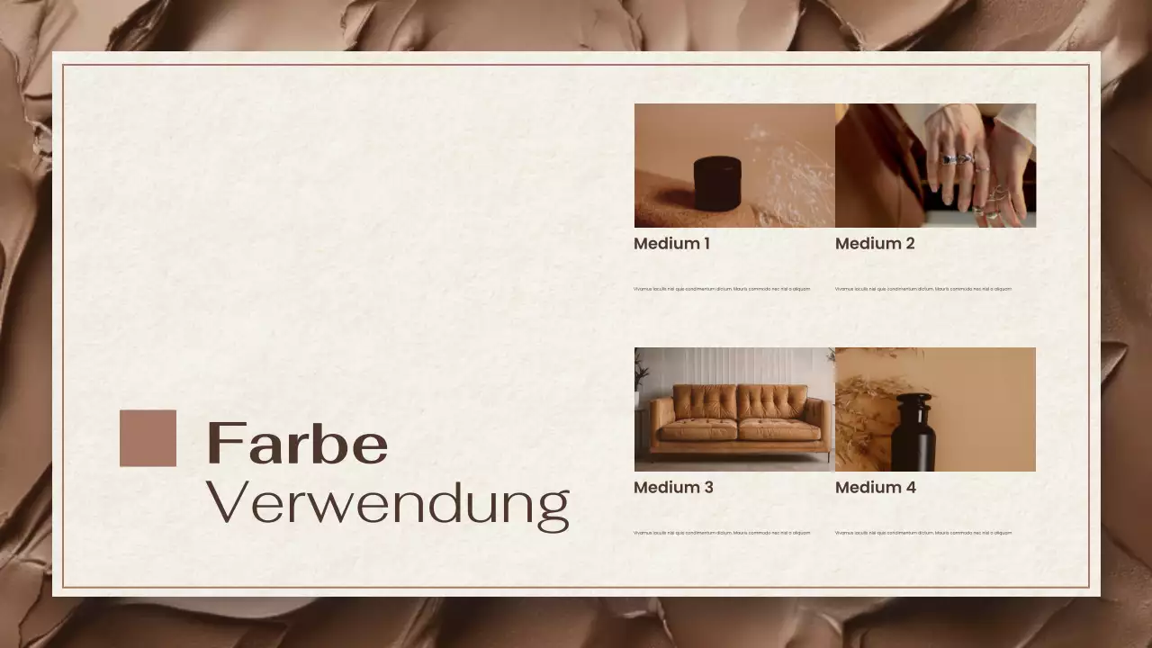 braun und beige moderne farbtrendbericht dokumentenpräsentation