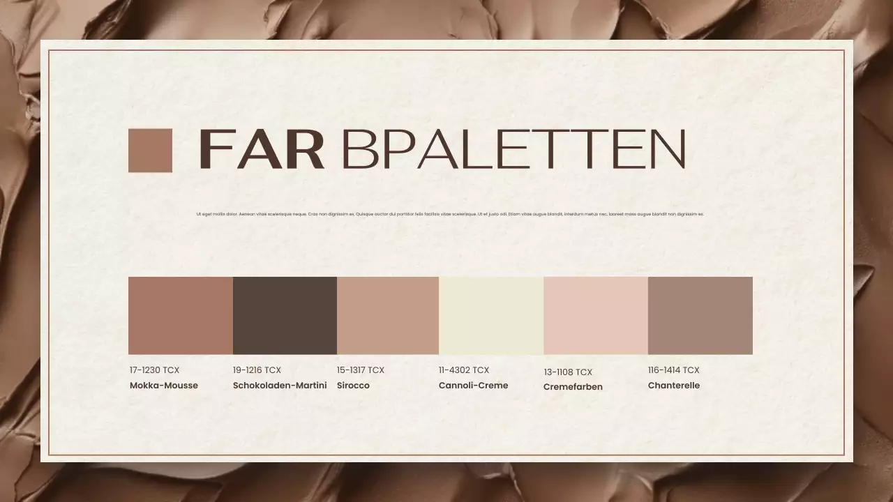 braun und beige moderne farbtrendbericht dokumentenpräsentation