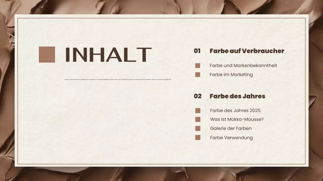 braun und beige moderne farbtrendbericht dokumentenpräsentation