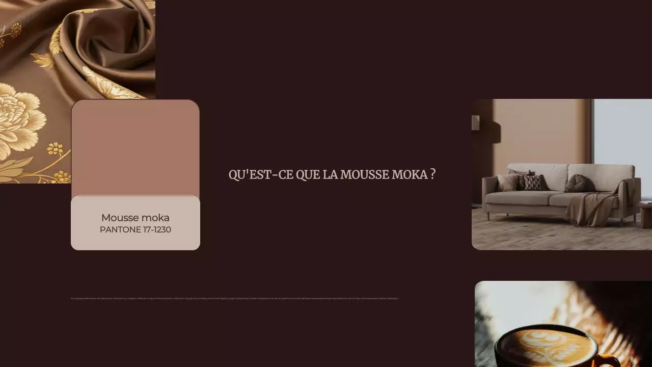 Marron Couleur abstraite de l'année