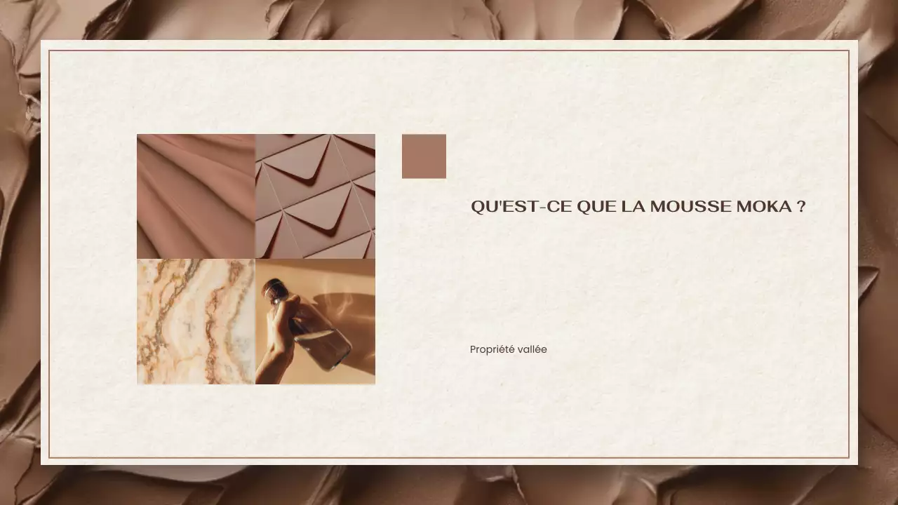 rapport sur les tendances des couleurs modernes marron et beige présentation du document