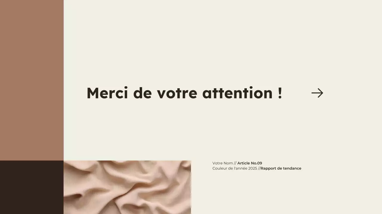 Présentation moderne et minimaliste de la couleur de l'année