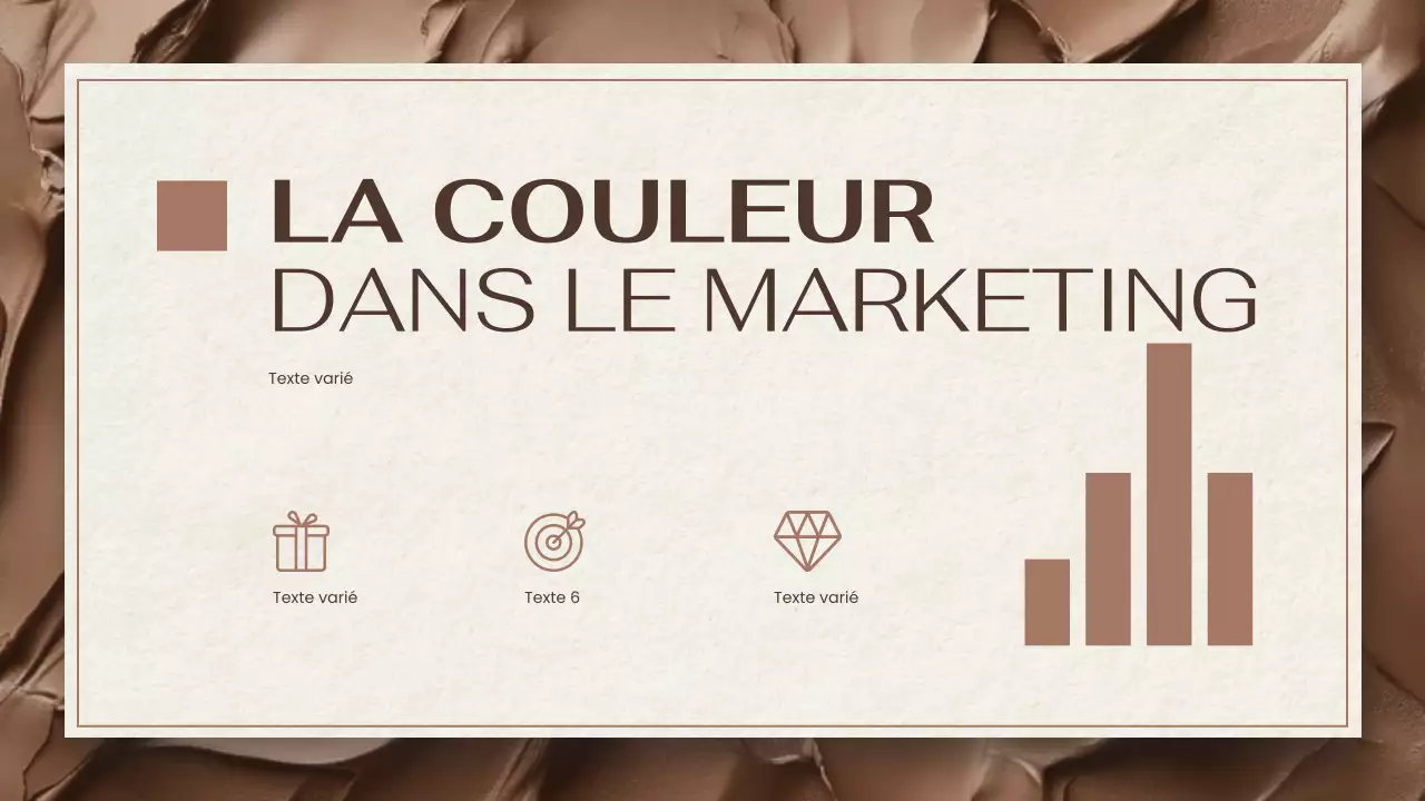 rapport sur les tendances des couleurs modernes marron et beige présentation du document