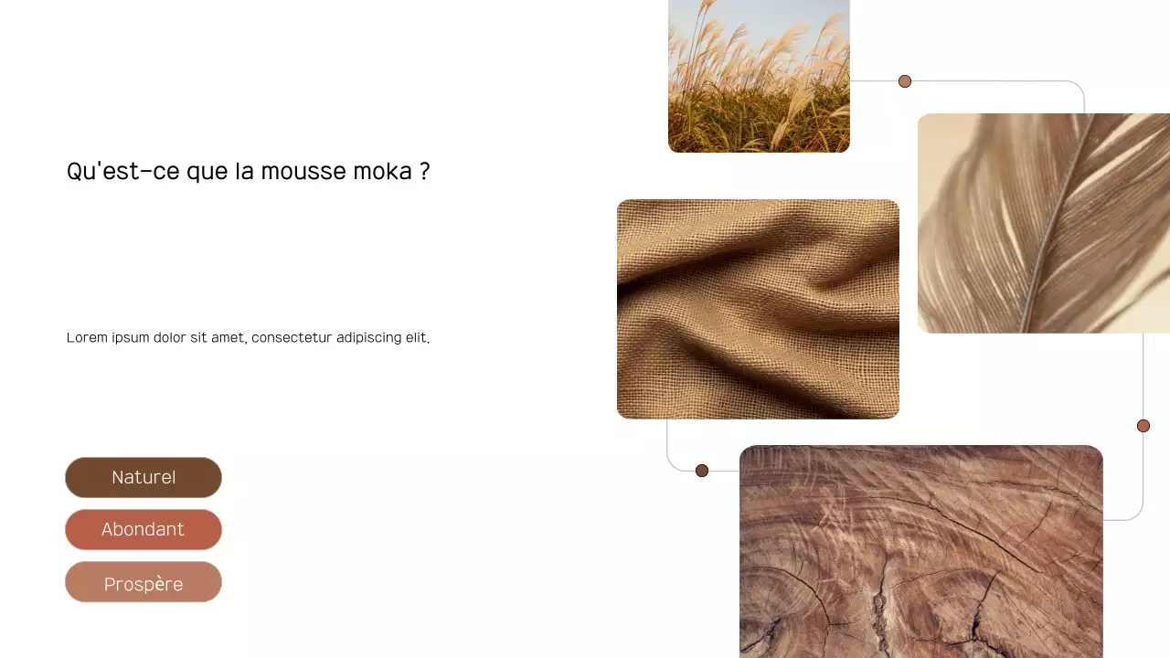 document de rapport sur les tendances modernes brunes