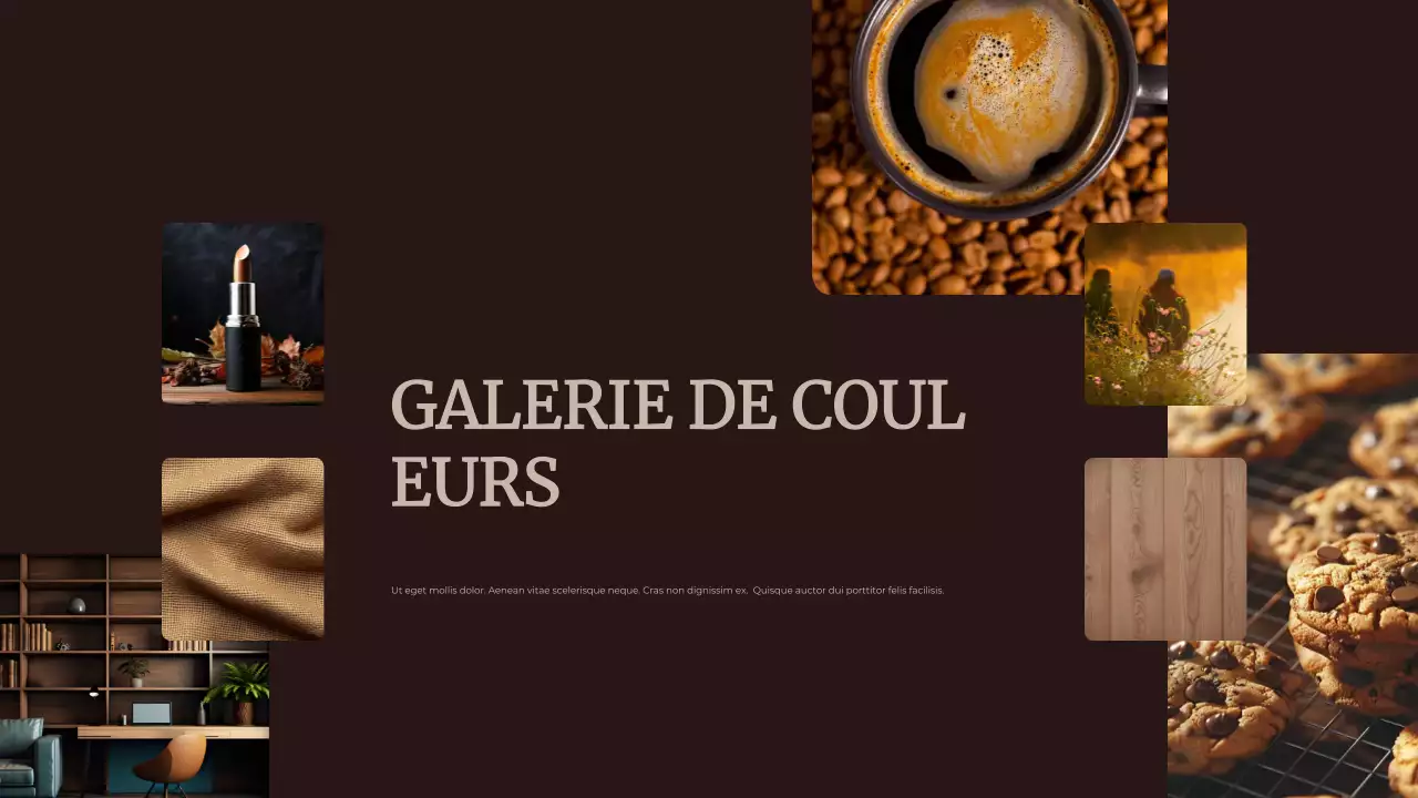 Marron Couleur abstraite de l'année