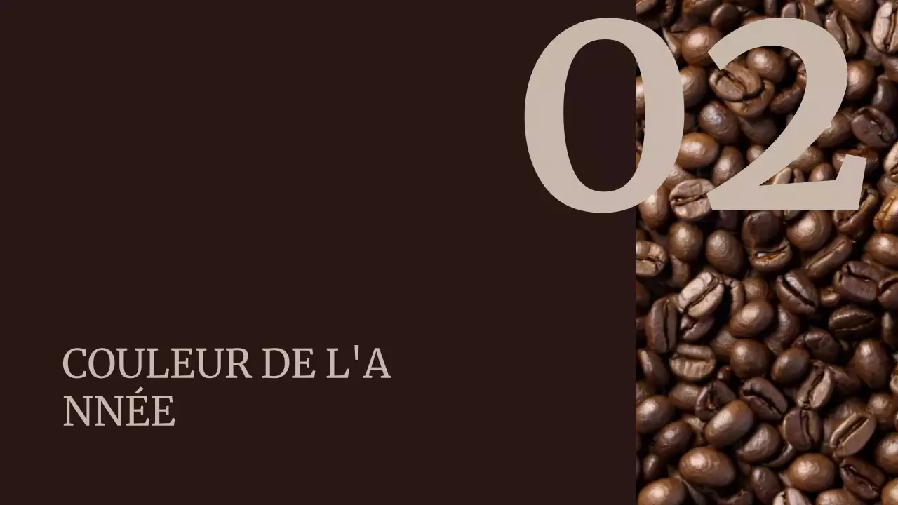 Marron Couleur abstraite de l'année