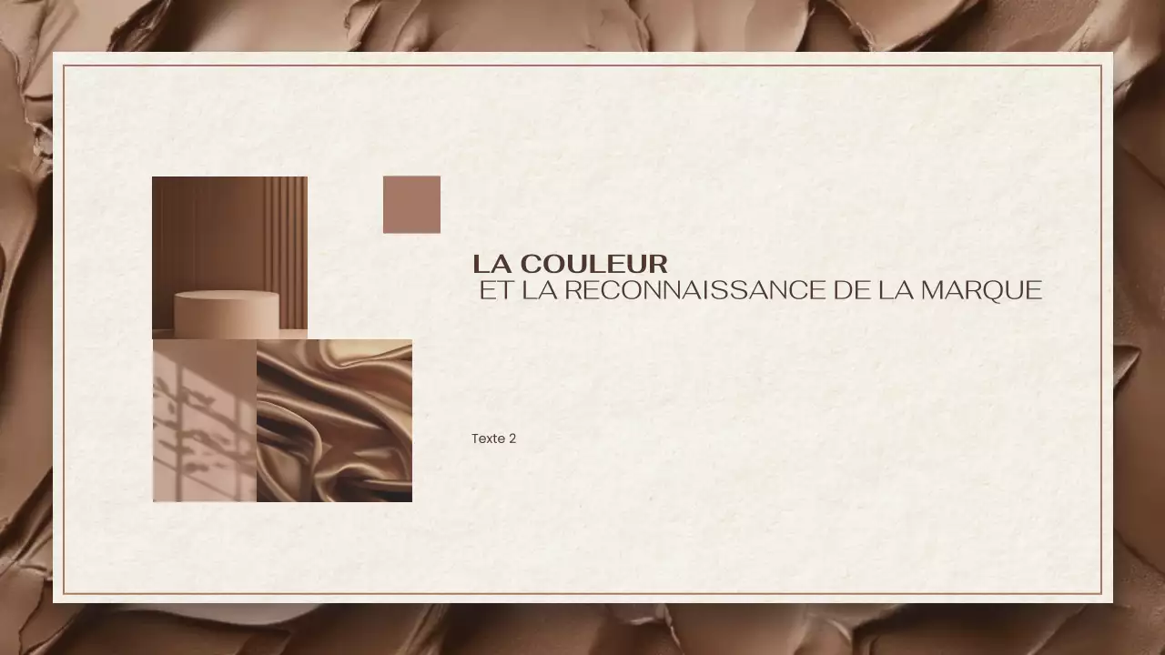 rapport sur les tendances des couleurs modernes marron et beige présentation du document