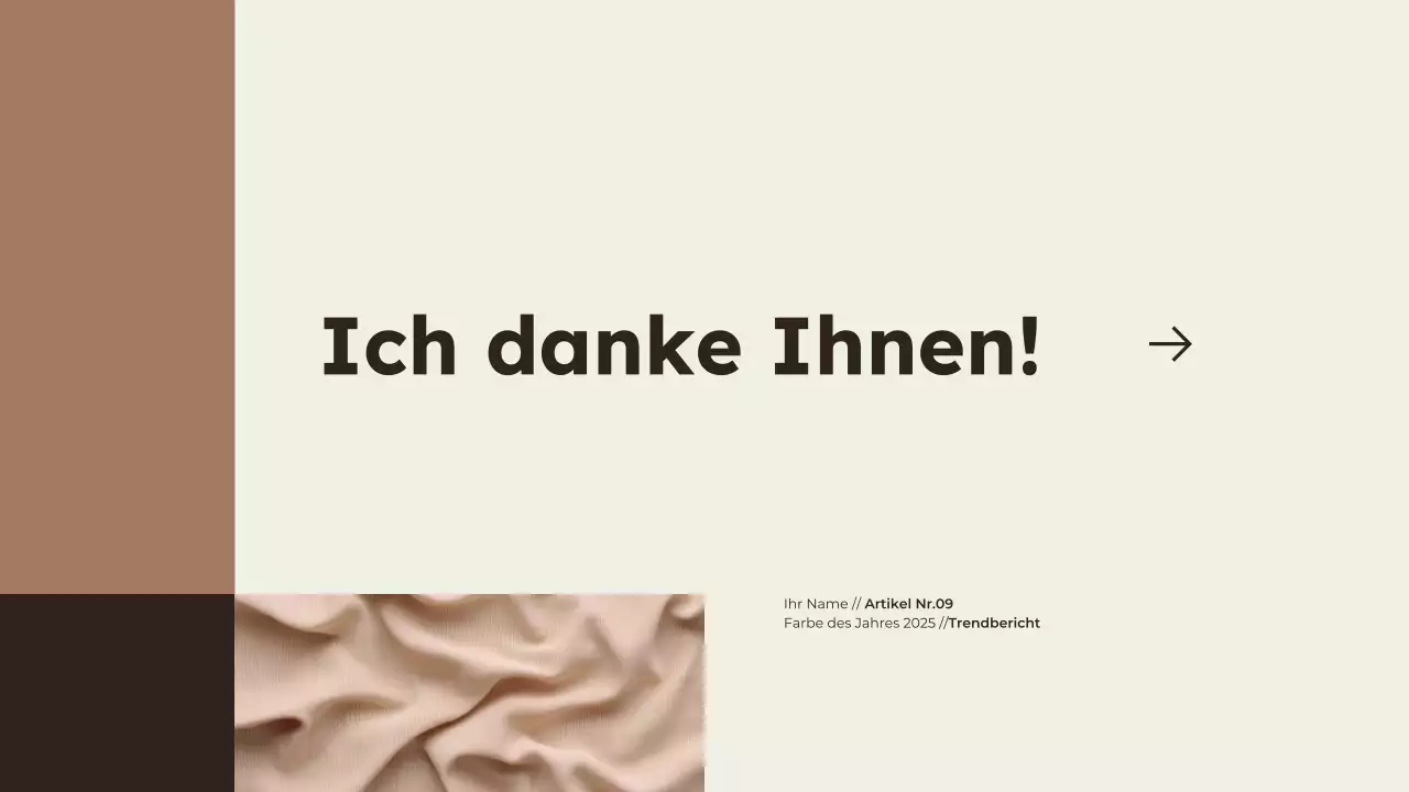 Moderne, minimalistische Präsentation der Farbe des Jahres