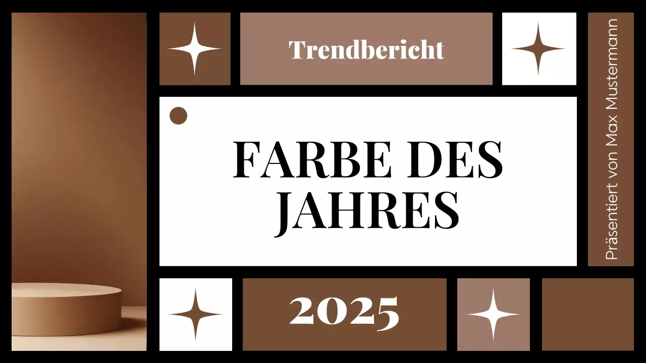 Ankündigung des braunen ästhetischen Trendberichts