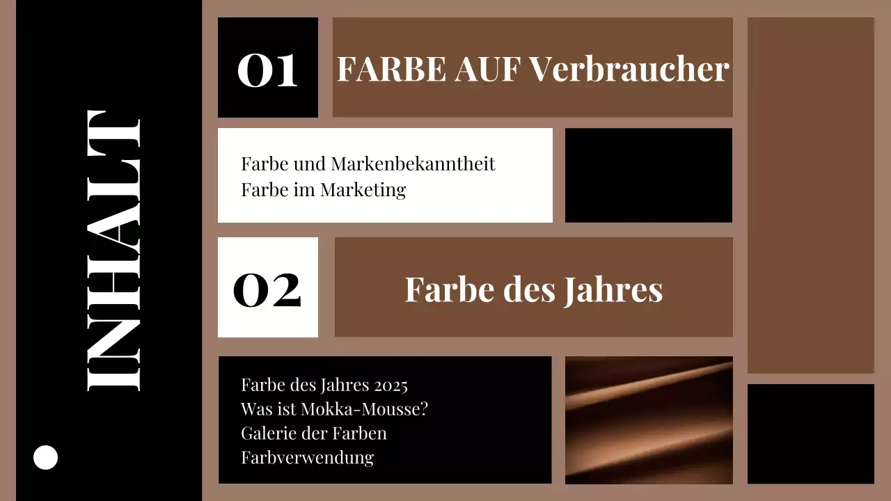 Ankündigung des braunen ästhetischen Trendberichts