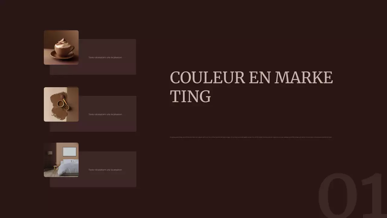 Marron Couleur abstraite de l'année