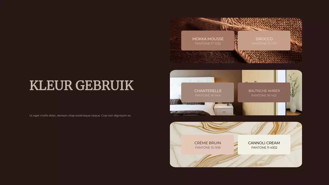 Bruin Abstracte Kleur van het Jaar