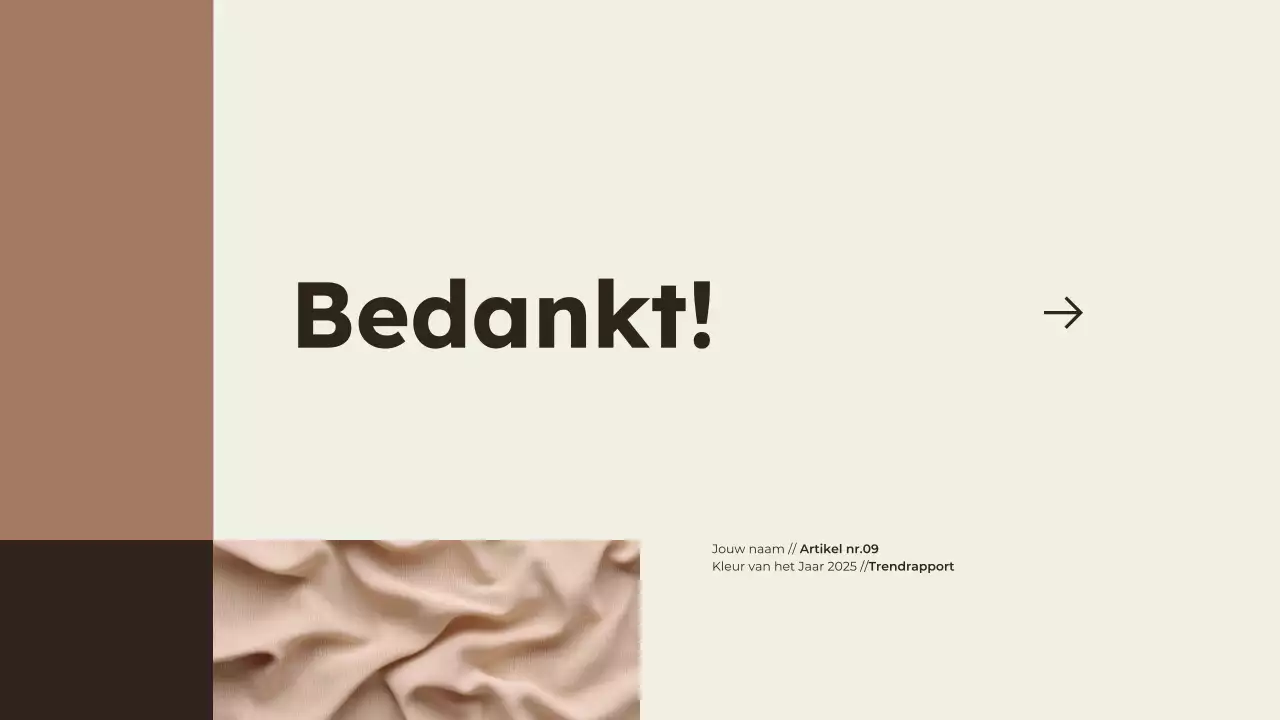 Presentatie moderne minimalistische kleur van het jaar