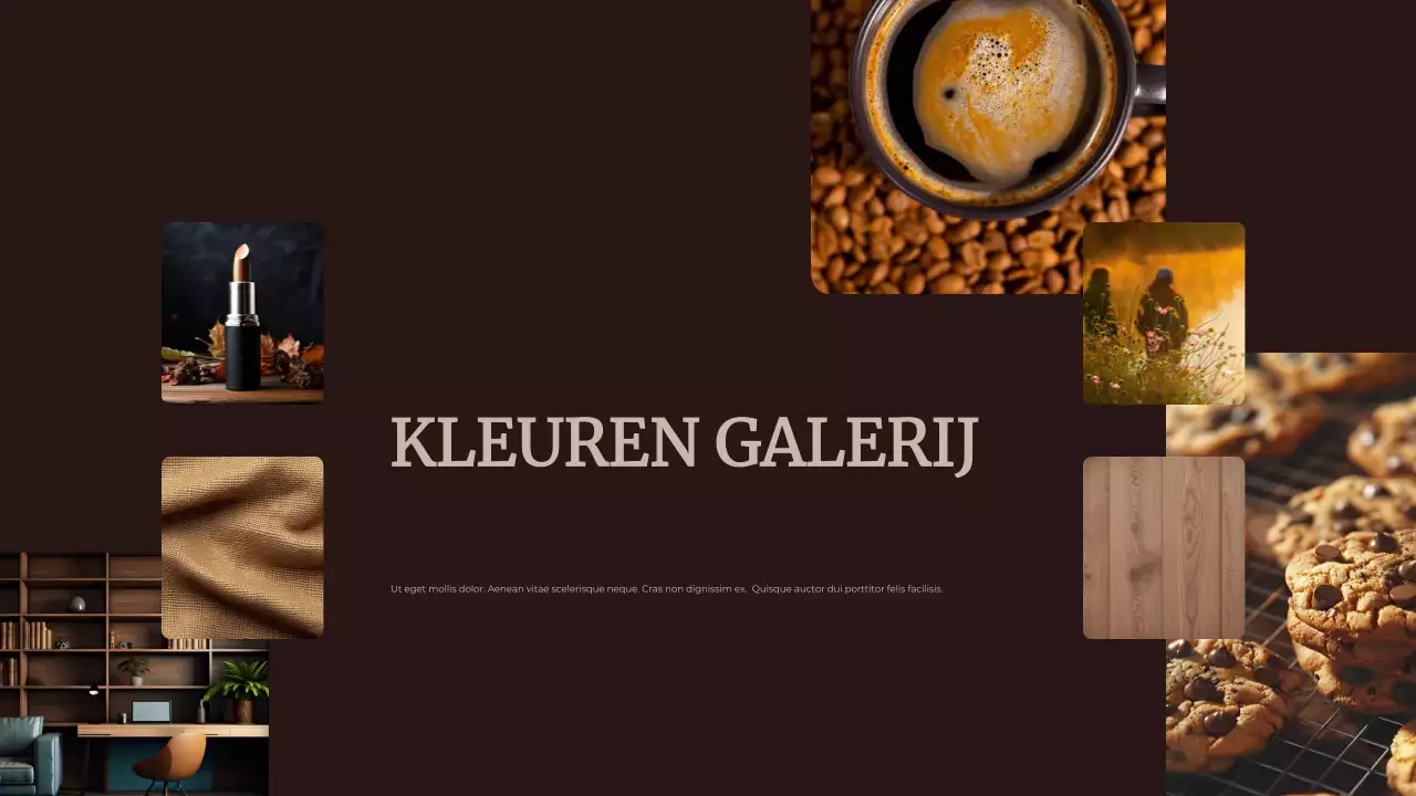 Bruin Abstracte Kleur van het Jaar