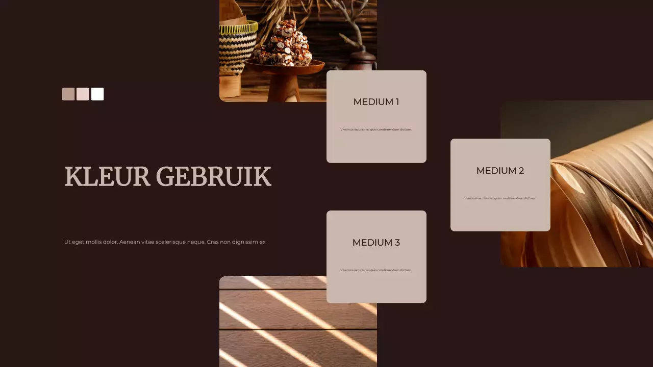 Bruin Abstracte Kleur van het Jaar