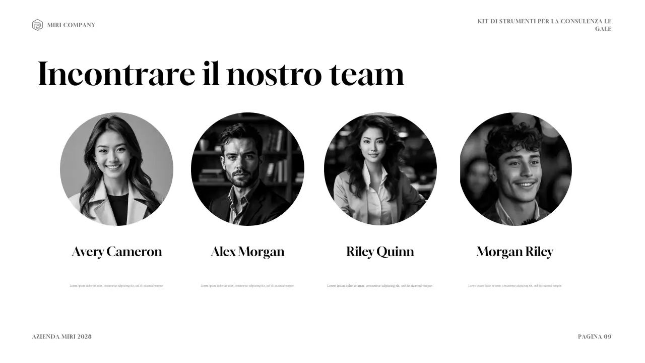 Presentazione del Toolkit di consulenza legale moderna Navy e Gold