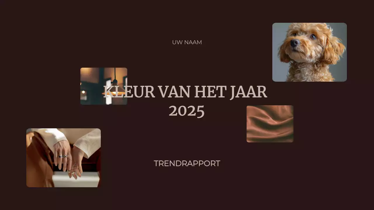 Bruin Abstracte Kleur van het Jaar