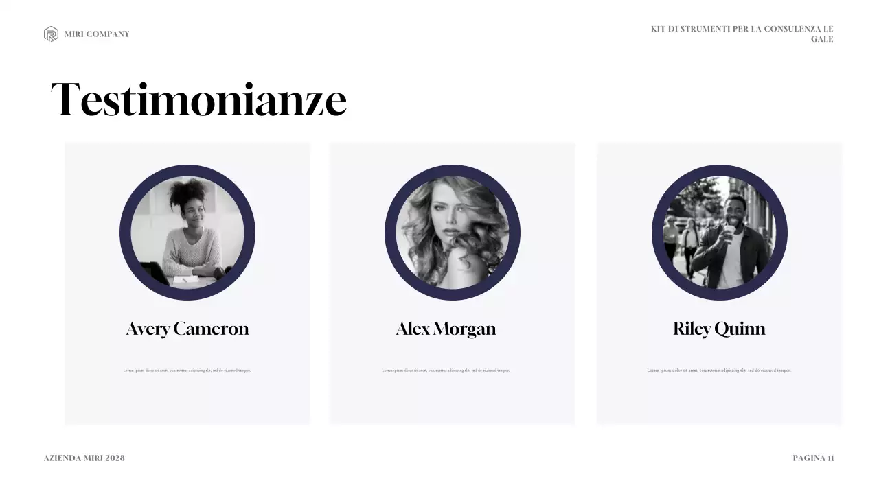 Presentazione del Toolkit di consulenza legale moderna Navy e Gold