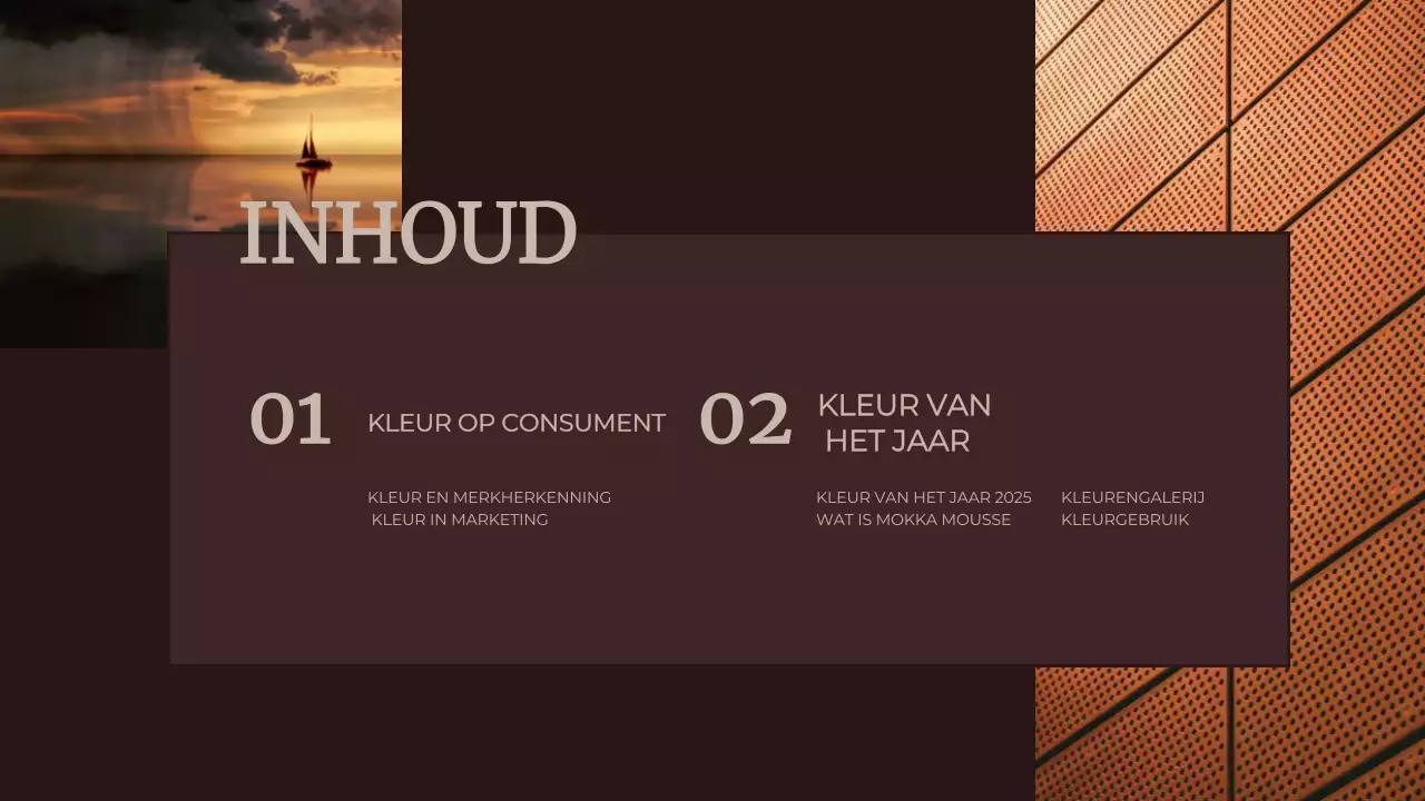 Bruin Abstracte Kleur van het Jaar