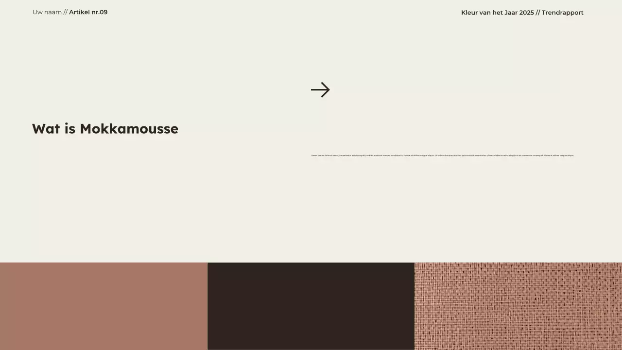 Presentatie moderne minimalistische kleur van het jaar