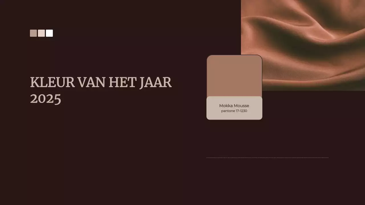 Bruin Abstracte Kleur van het Jaar