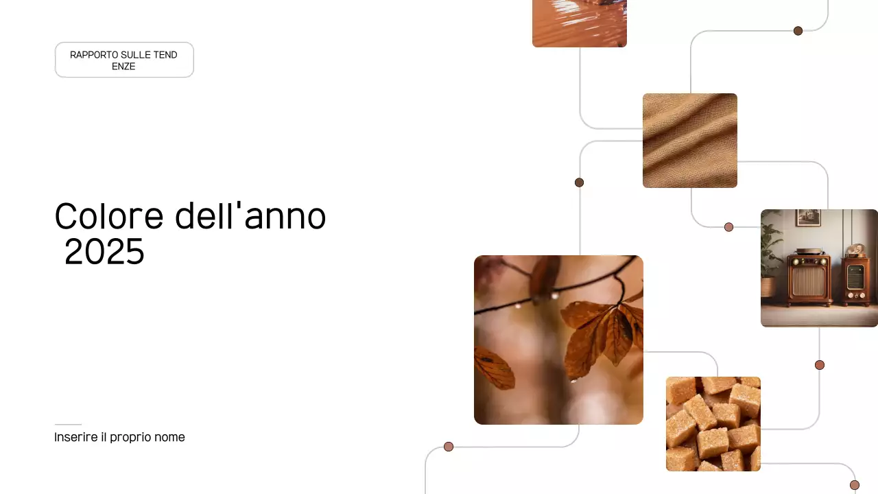 documento di relazione sulle tendenze moderne del marrone