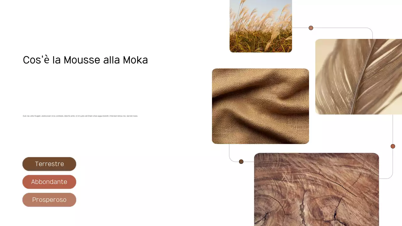 documento di relazione sulle tendenze moderne del marrone