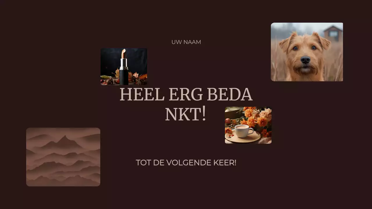 Bruin Abstracte Kleur van het Jaar