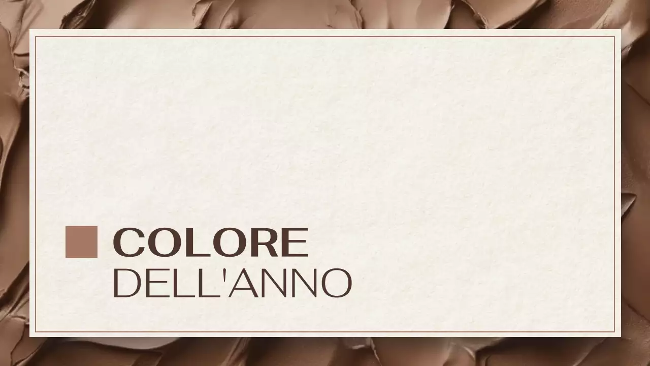 relazione sulle tendenze cromatiche moderne in marrone e beige presentazione del documento