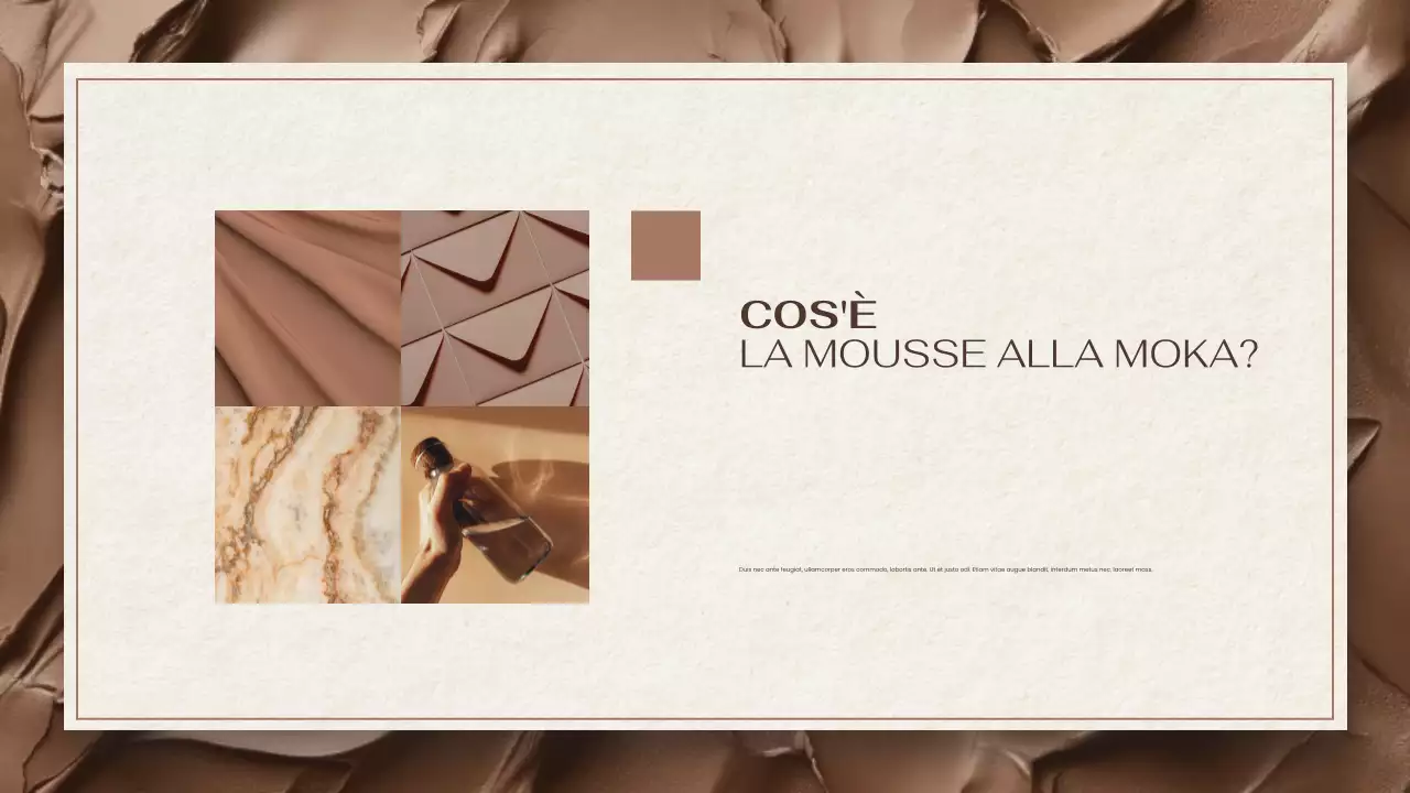 relazione sulle tendenze cromatiche moderne in marrone e beige presentazione del documento