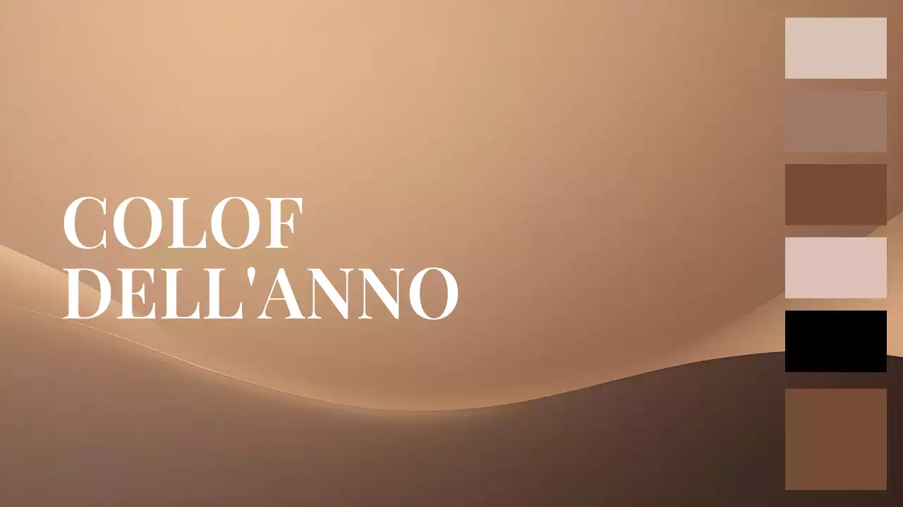 annuncio del rapporto sulle tendenze estetiche del marrone