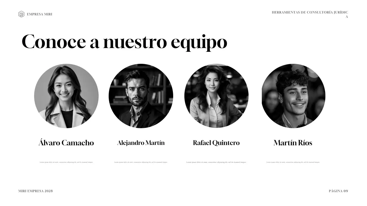 Presentación del kit de herramientas de consultoría jurídica moderna Navy and Gold