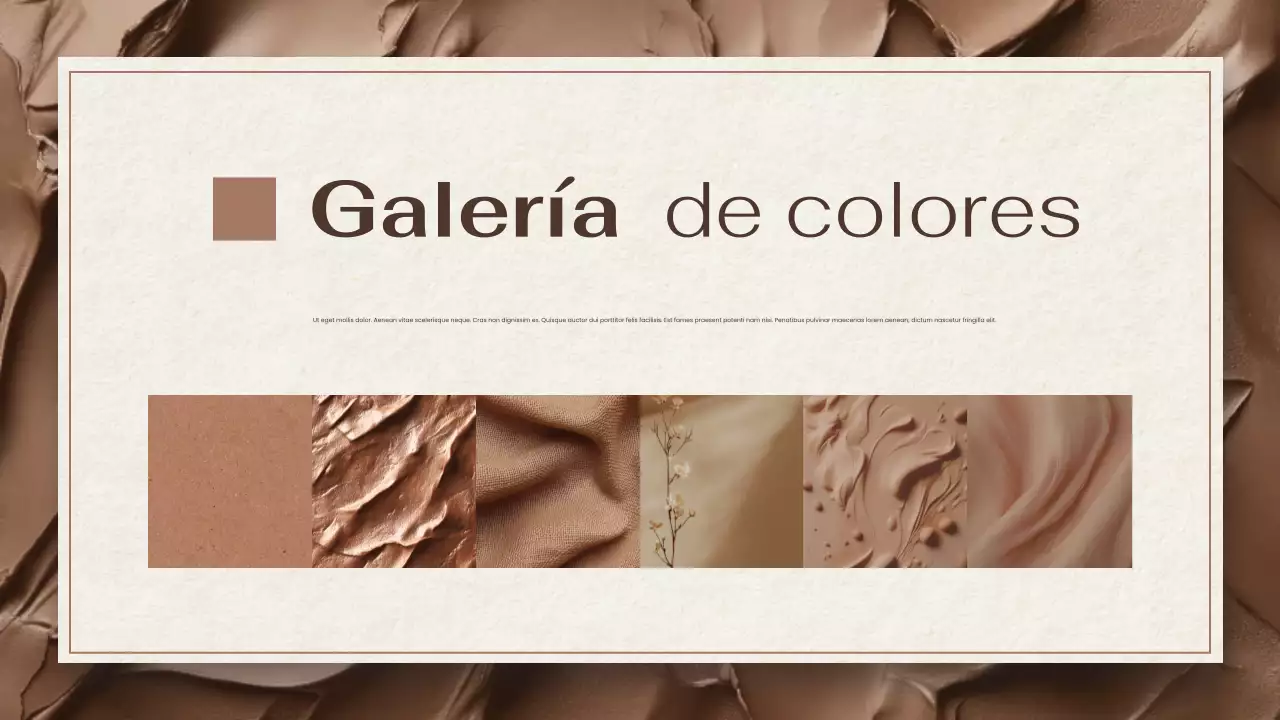 informe sobre la tendencia de los colores marrones y beige