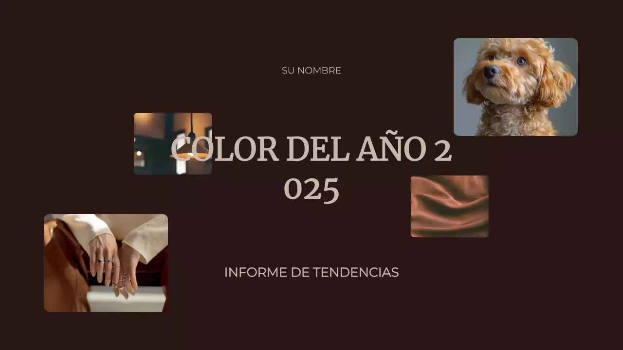 Marrón Color Abstracto del Año