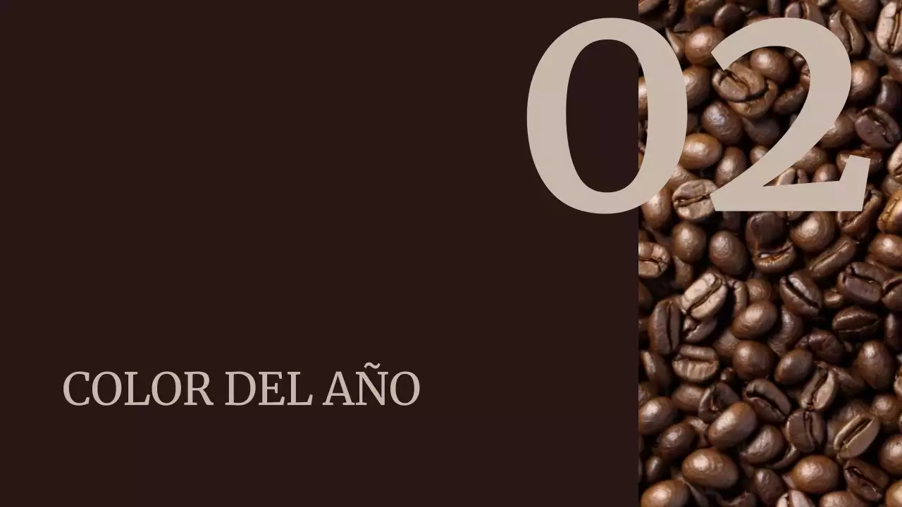 Marrón Color Abstracto del Año