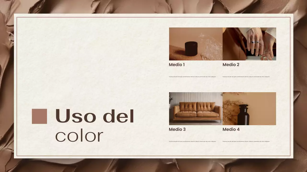 informe sobre la tendencia de los colores marrones y beige