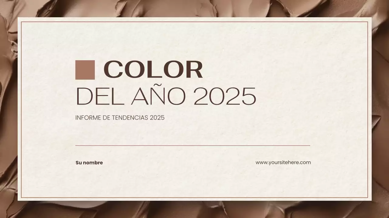 informe sobre la tendencia de los colores marrones y beige