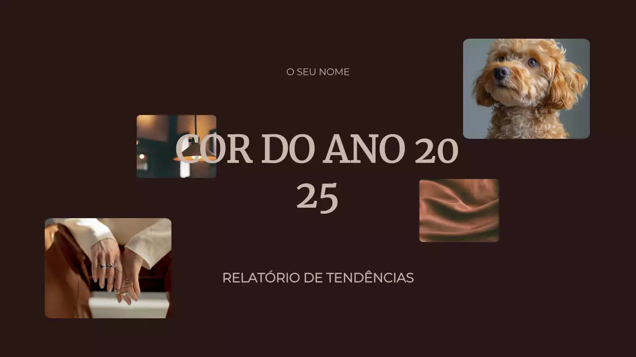 Castanho Cor abstrata do ano