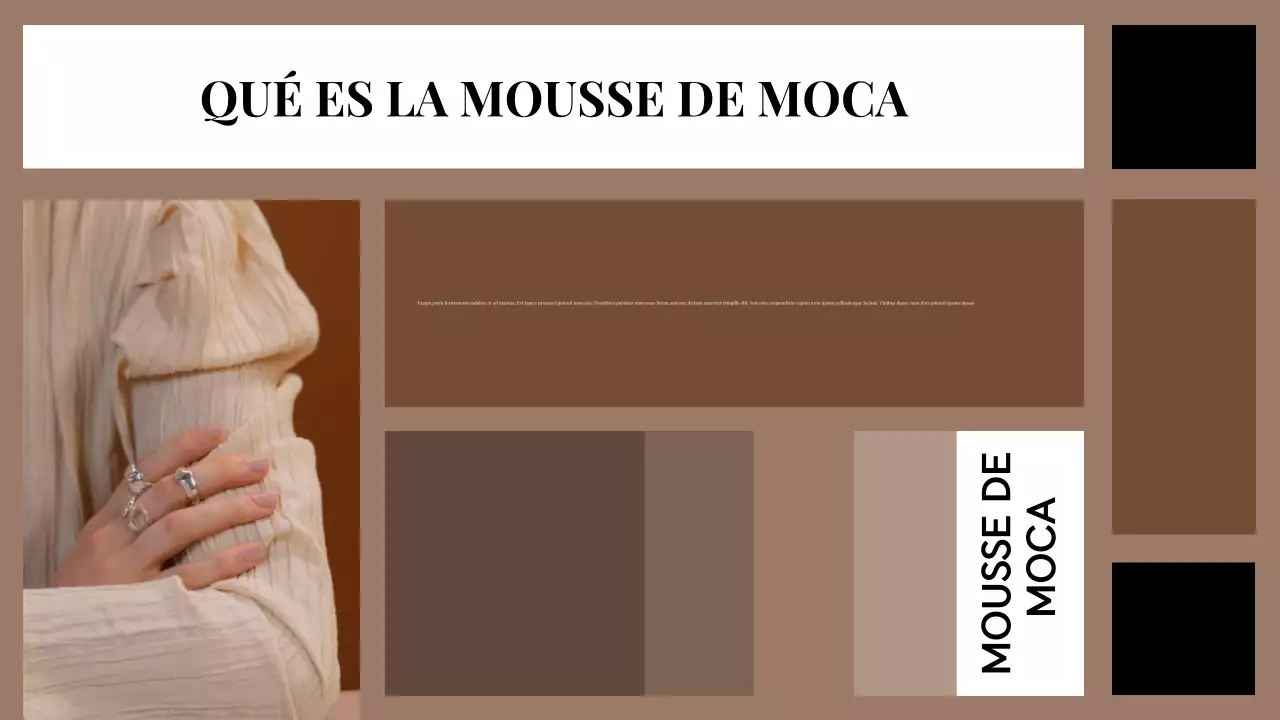 anuncio del informe sobre tendencias estéticas marrones