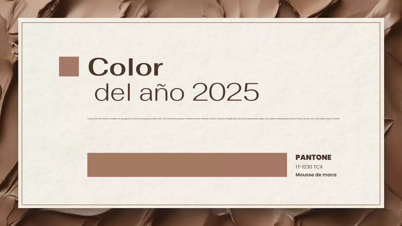 informe sobre la tendencia de los colores marrones y beige