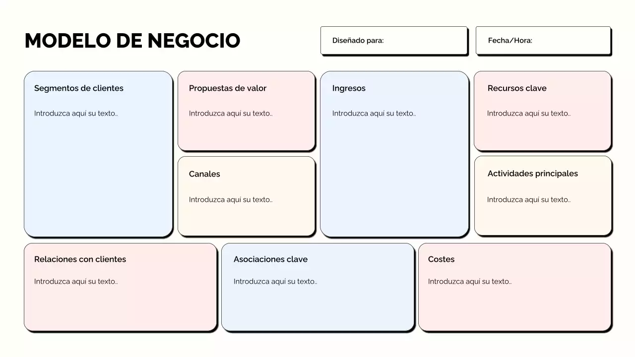 plantilla de plan de empresa moderno beige