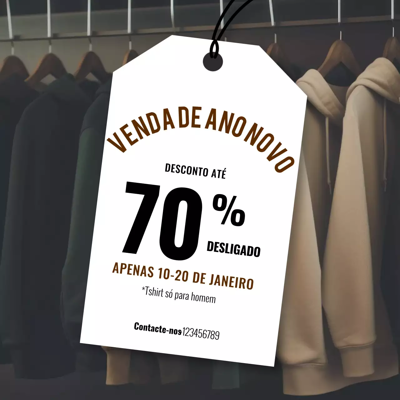 promoção de moda moderna azul